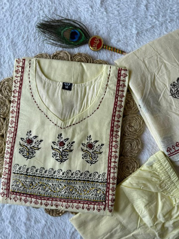 A-Line Kurti Pent Dupatta Set