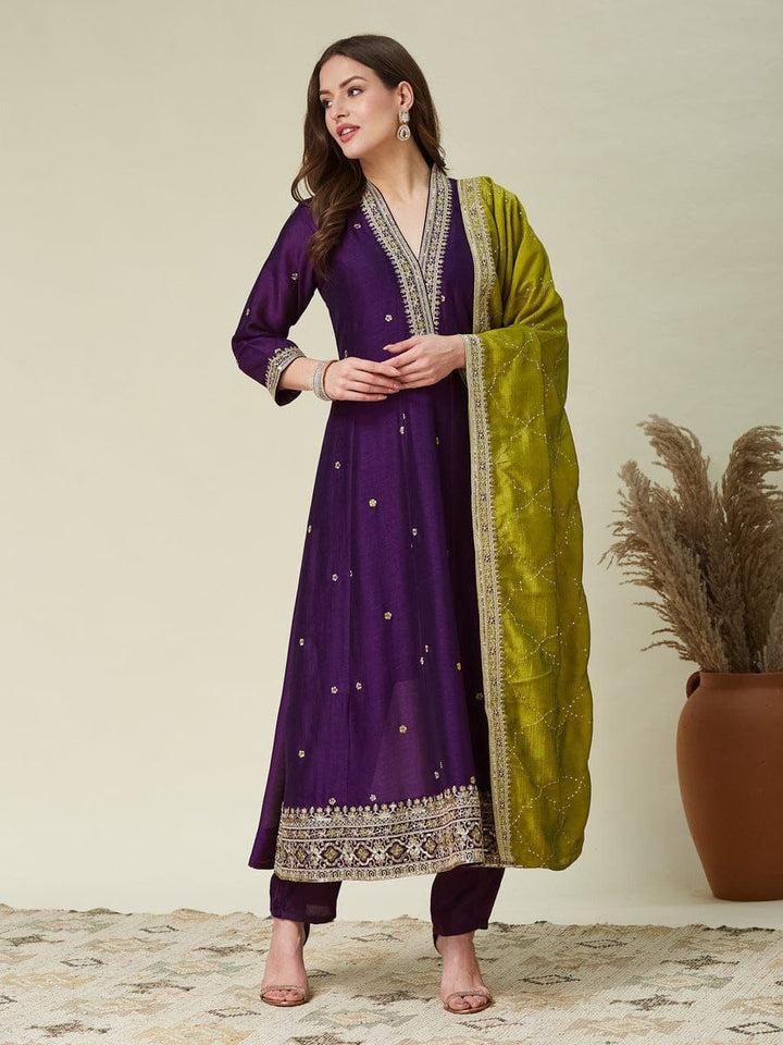Anarkali Designers kurti Pent Set