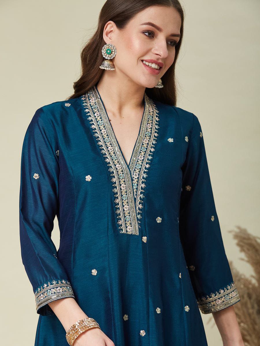 Anarkali Designers kurti Pent Set