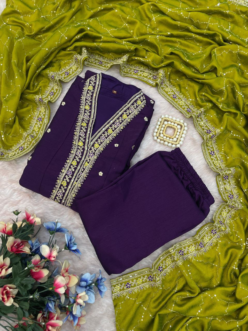 Anarkali Designers kurti Pent Set