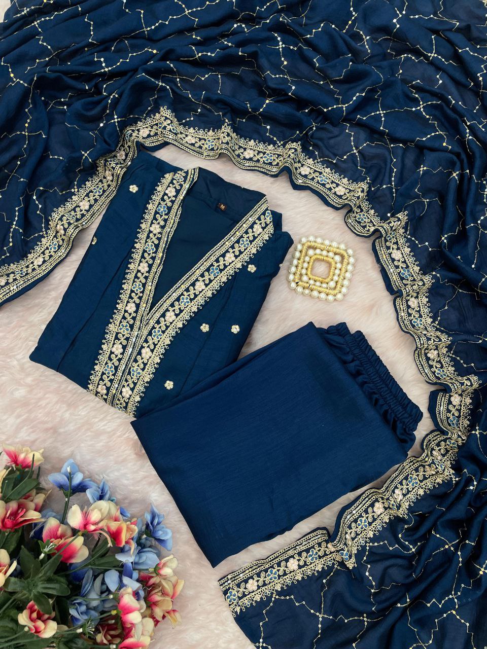 Anarkali Designers kurti Pent Set
