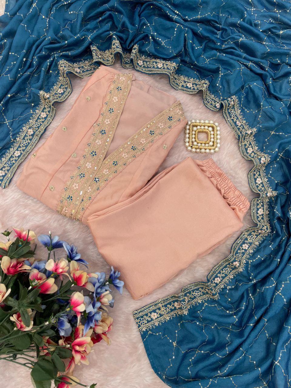 Anarkali Designers kurti Pent Set