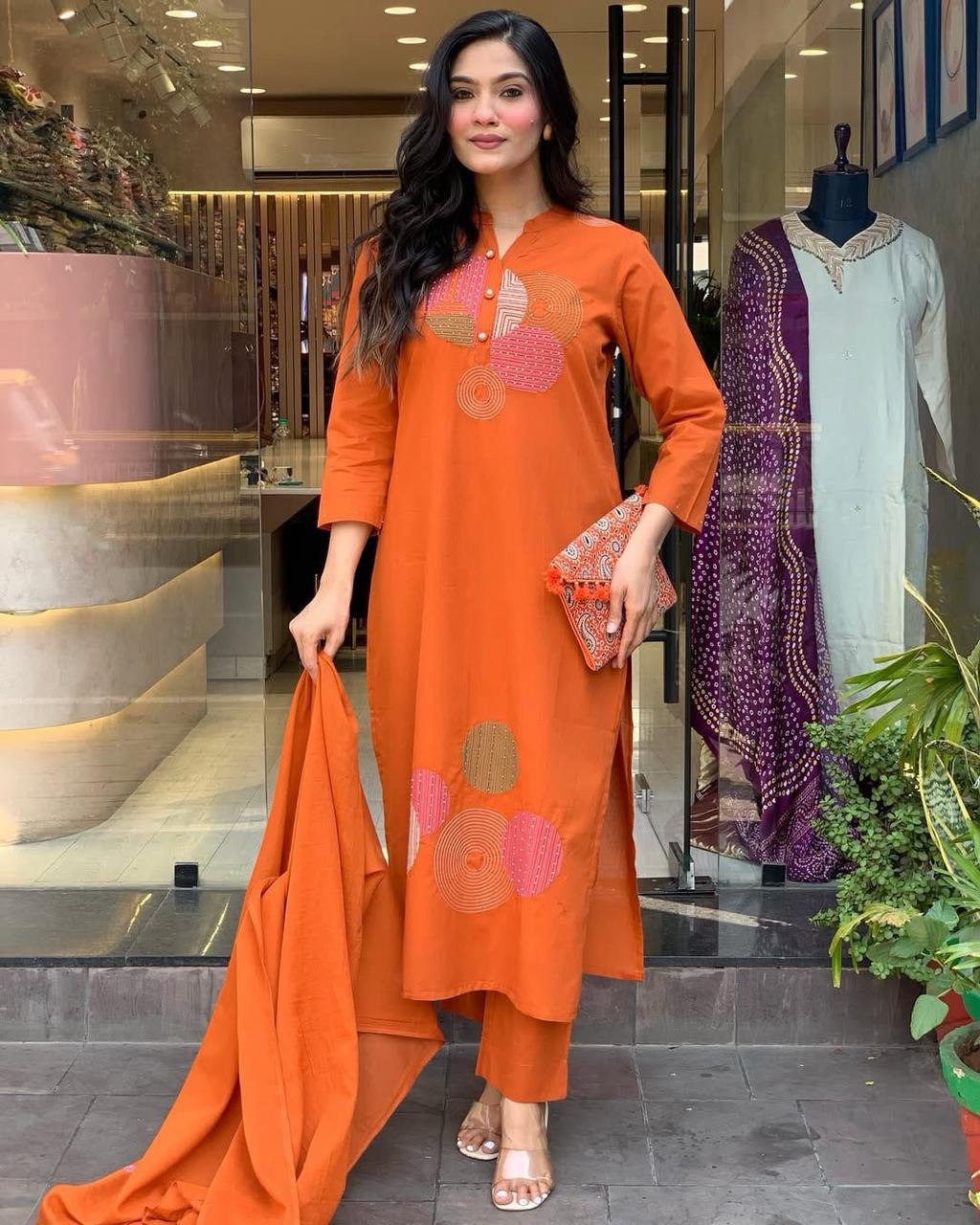 Roman Fabric Beautiful Suit Set