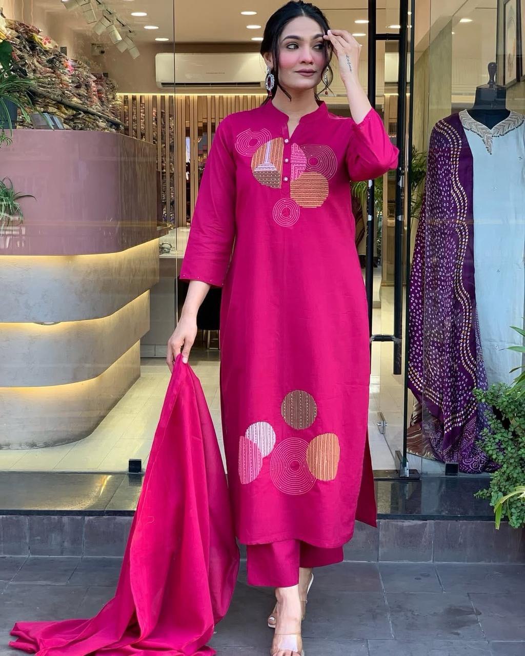 Roman Fabric Beautiful Suit Set