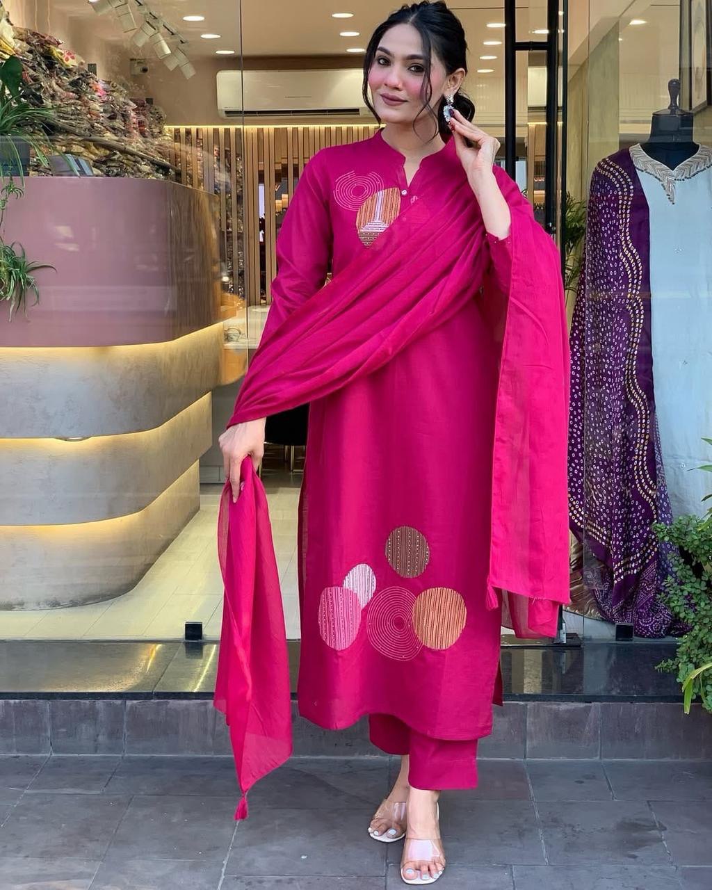 Roman Fabric Beautiful Suit Set
