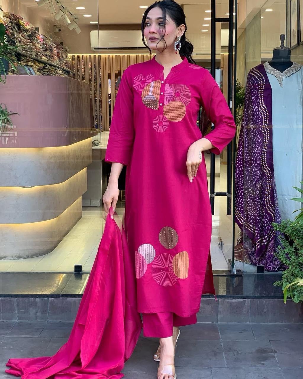 Roman Fabric Beautiful Suit Set