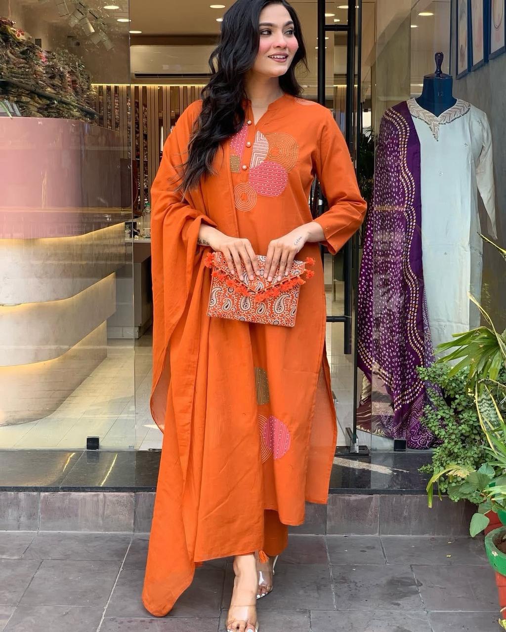 Roman Fabric Beautiful Suit Set