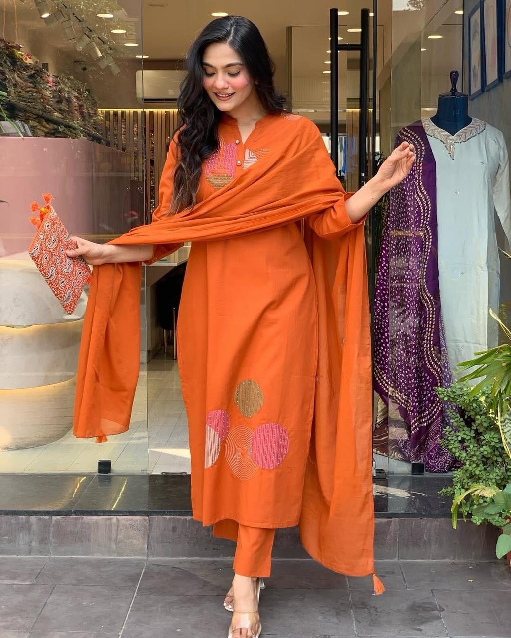 Roman Fabric Beautiful Suit Set