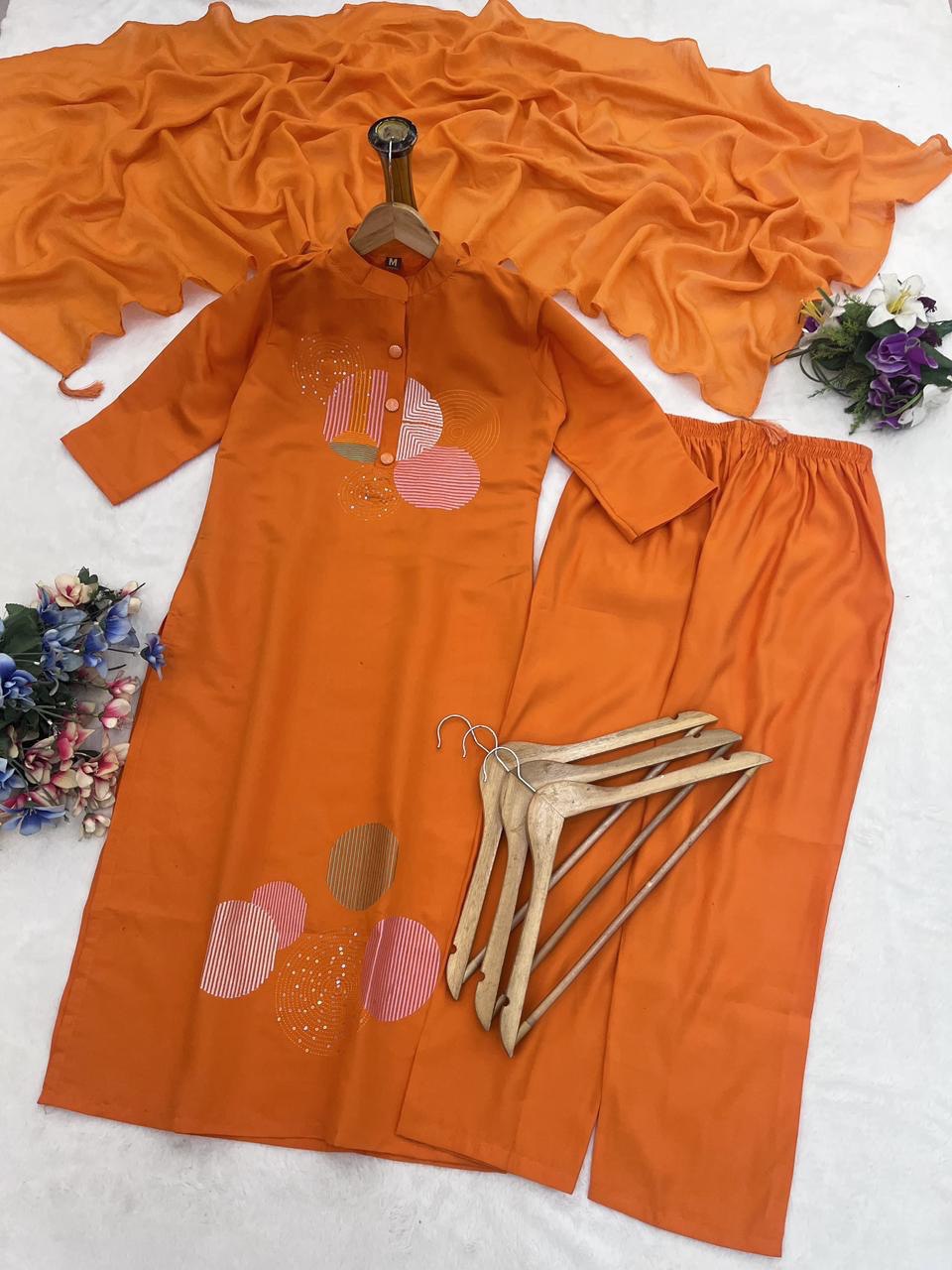 Roman Fabric Beautiful Suit Set