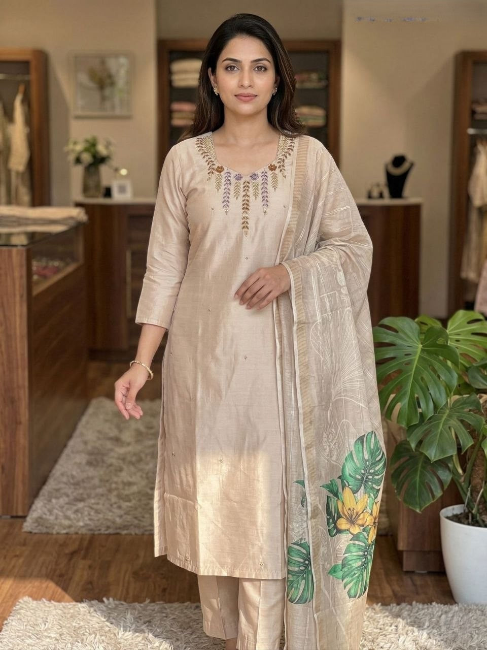 Kurti Pent Dupatta Set