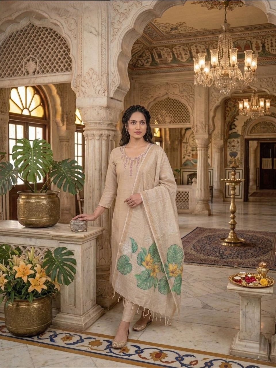 Kurti Pent Dupatta Set
