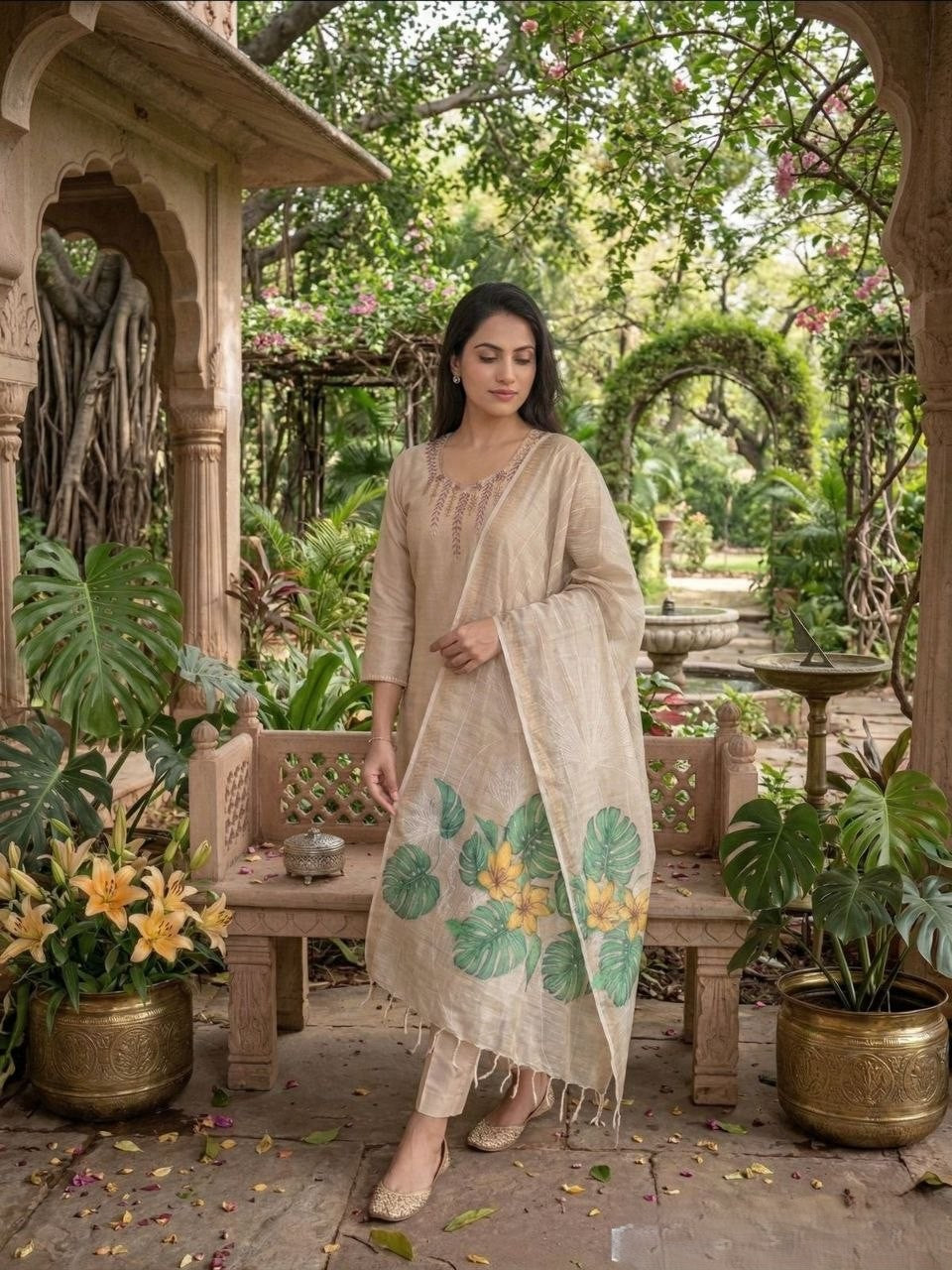 Kurti Pent Dupatta Set