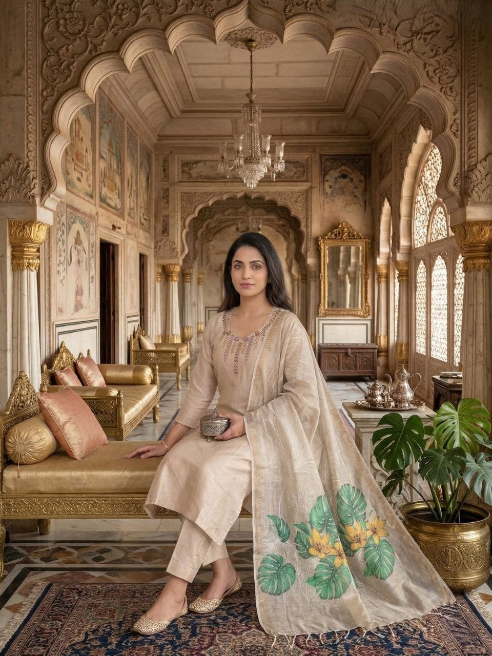 Kurti Pent Dupatta Set