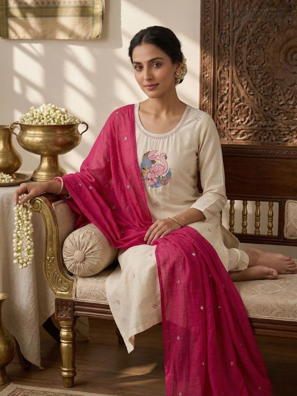 Kurti Pent Dupatta Set