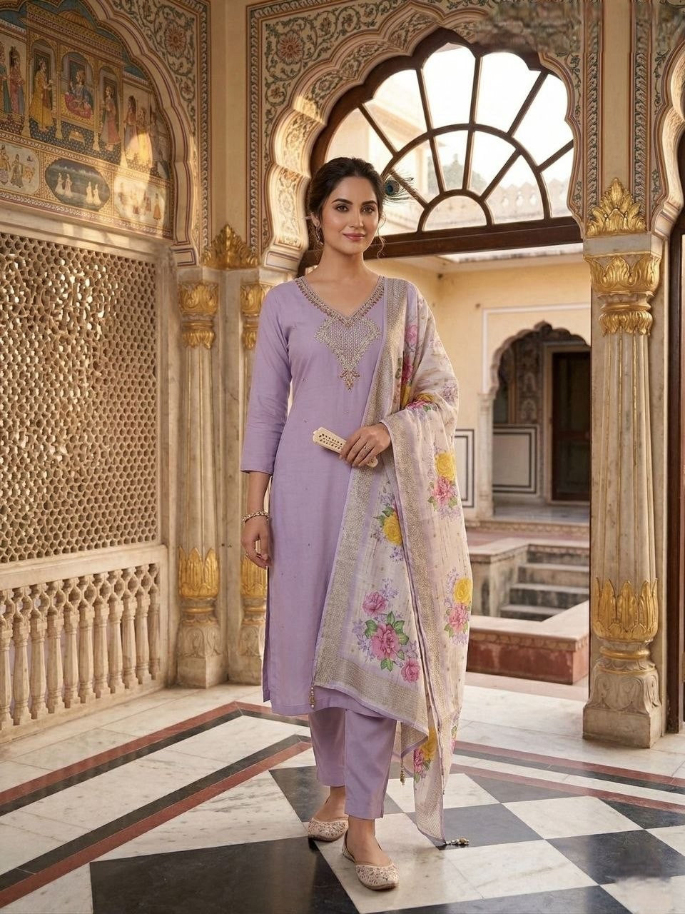 Kurti Pent Dupatta Set