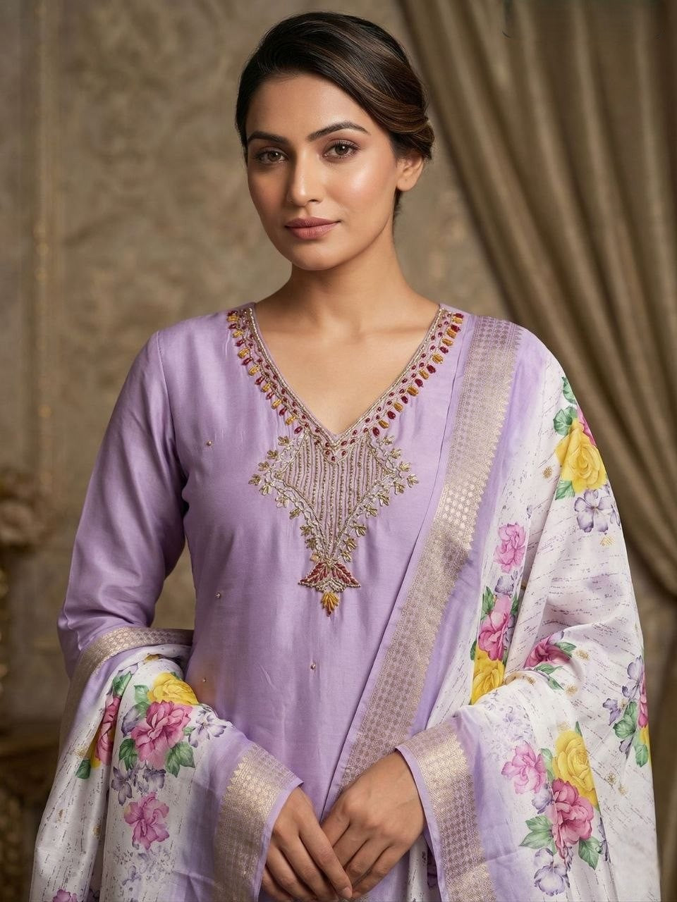Kurti Pent Dupatta Set