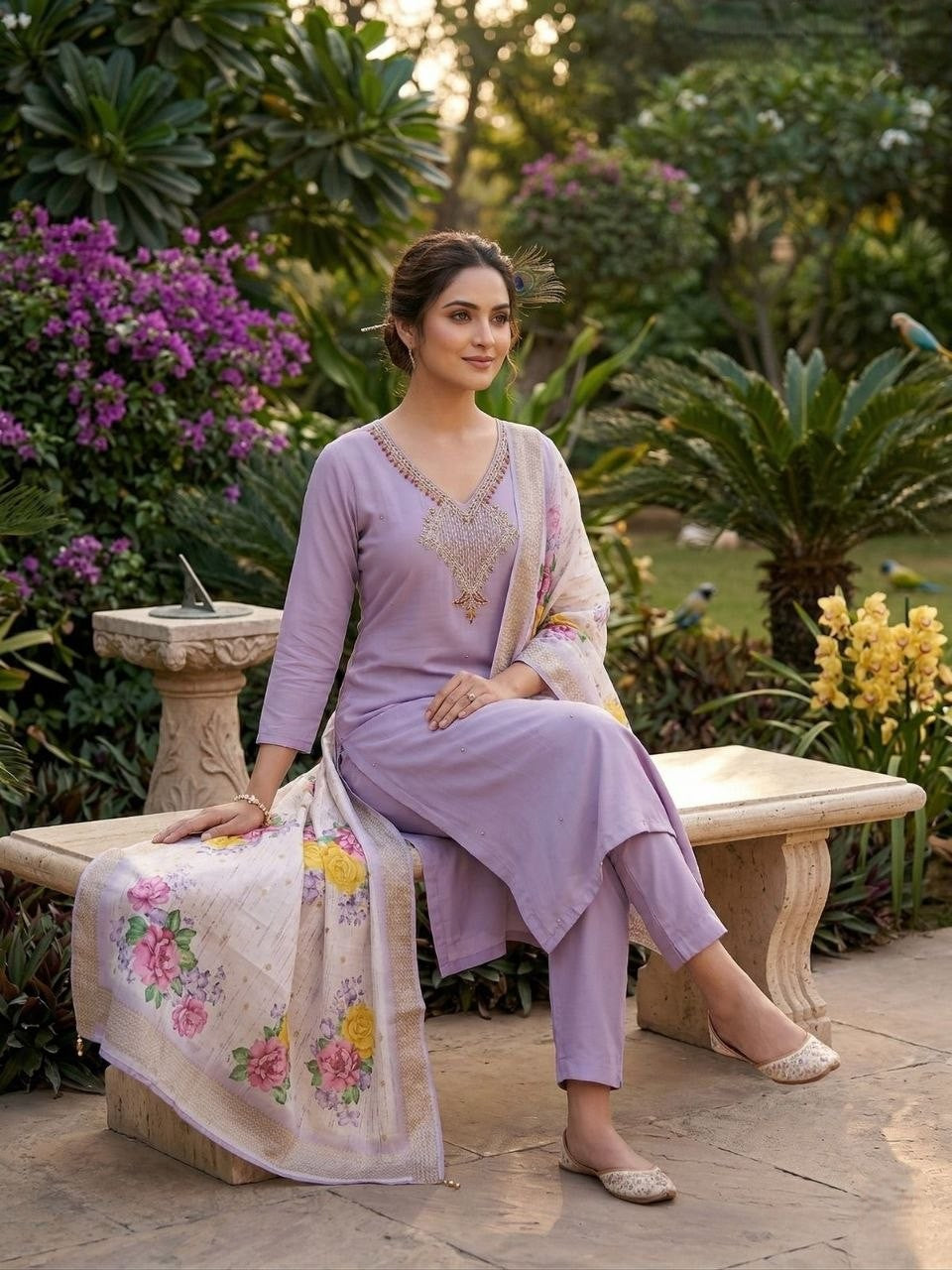 Kurti Pent Dupatta Set
