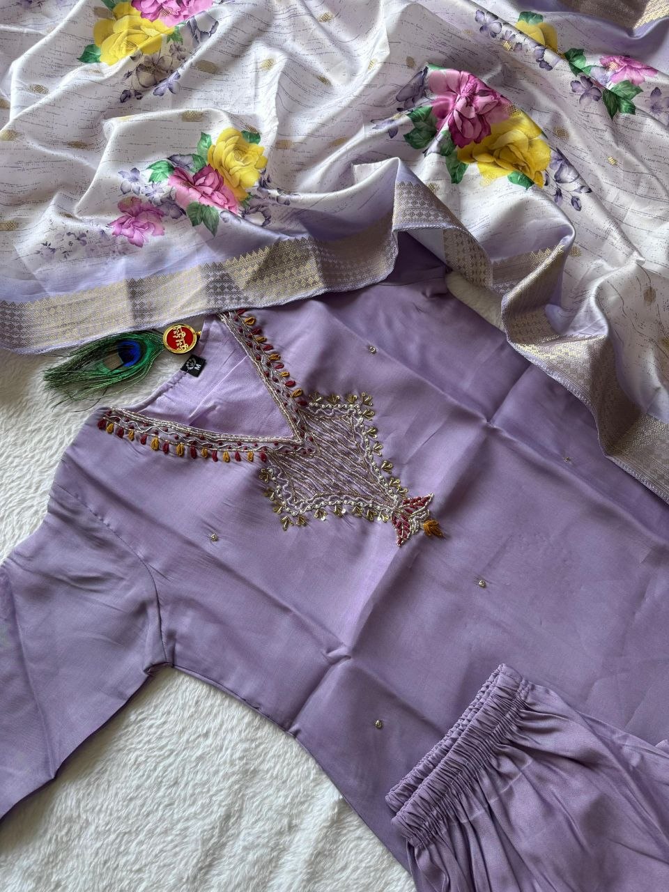 Kurti Pent Dupatta Set