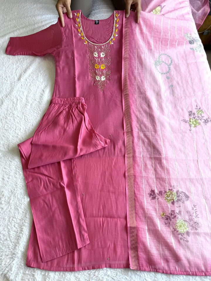 Kurti Pent Dupatta Set