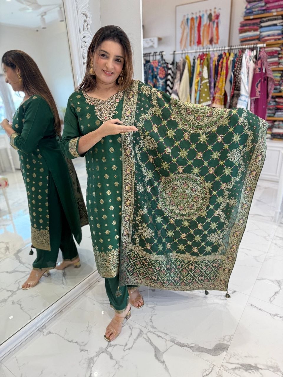 Banarasi Jacquard Suit Set
