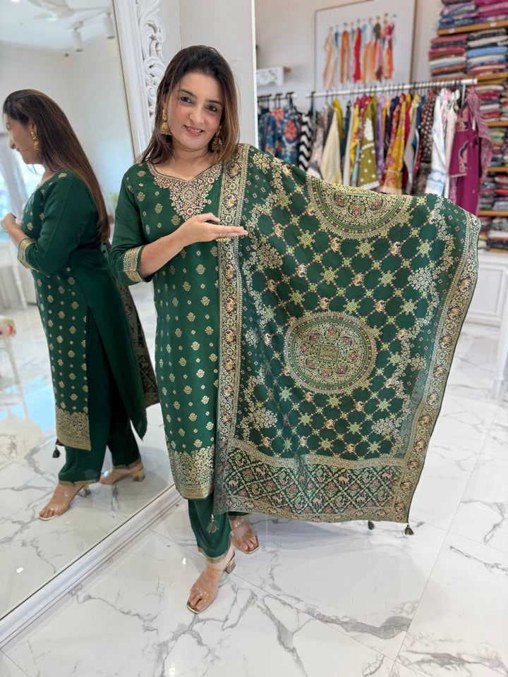 Banarasi Jacquard Suit Set