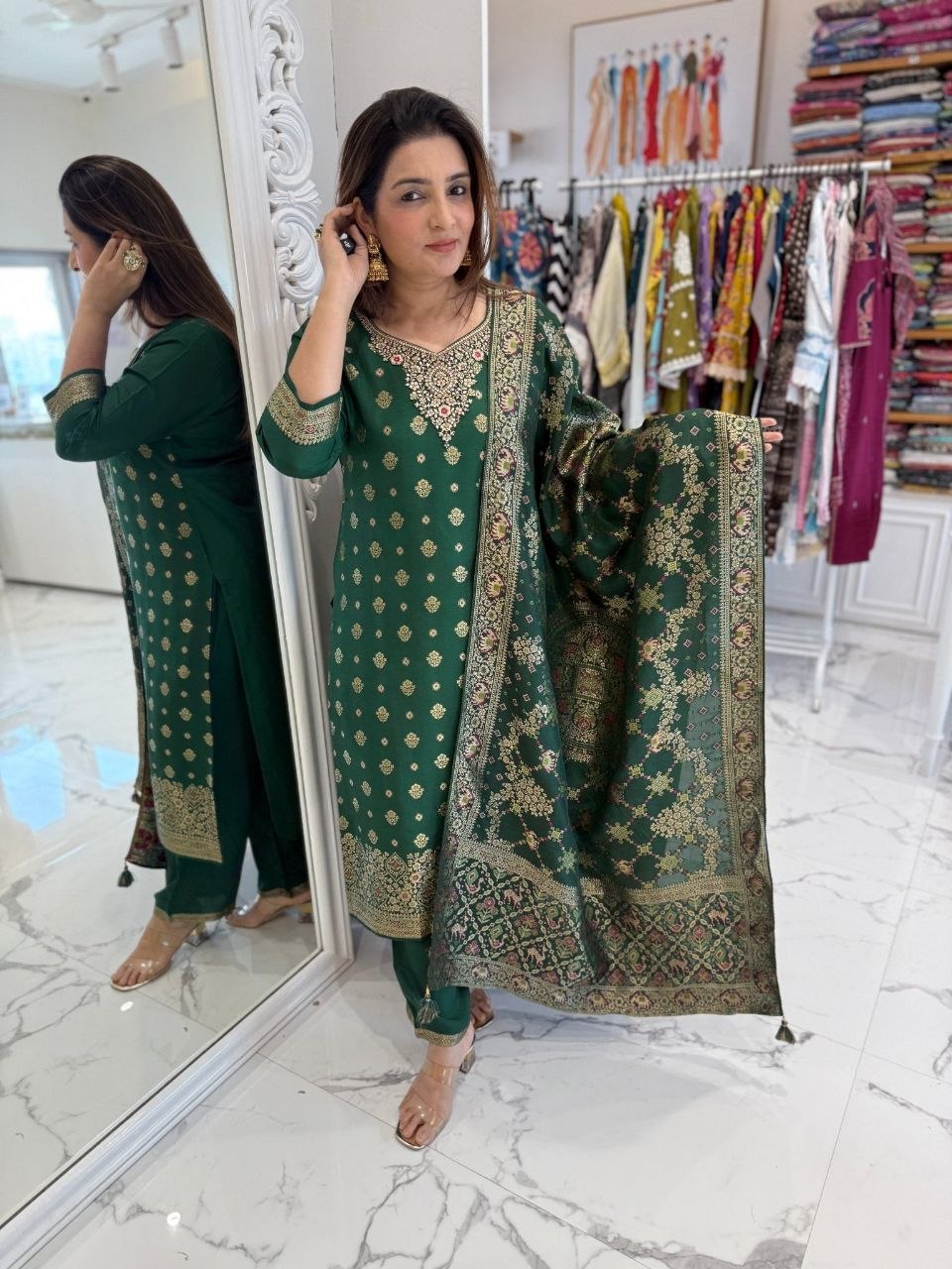 Banarasi Jacquard Suit Set