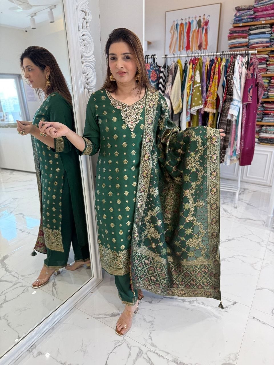 Banarasi Jacquard Suit Set