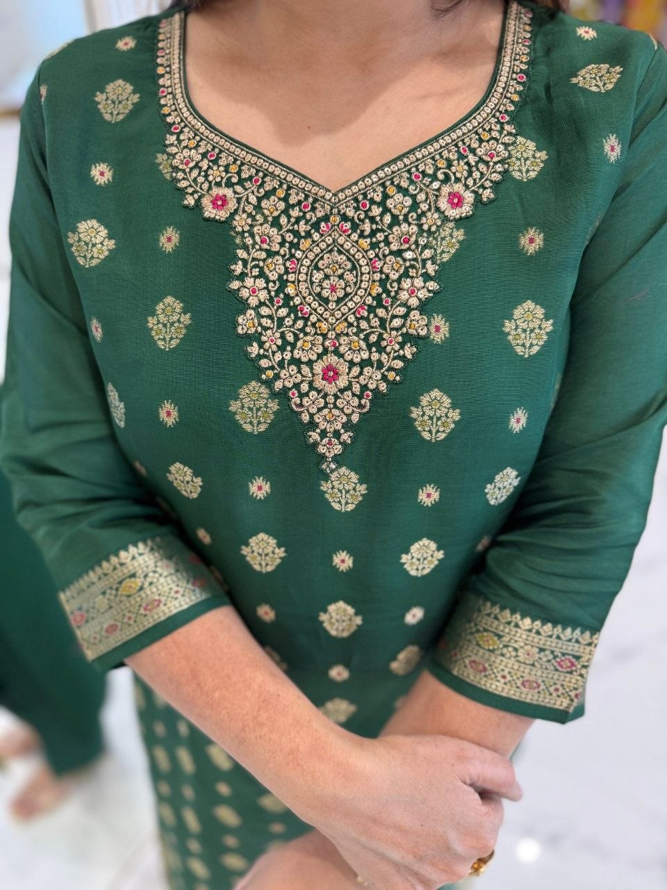 Banarasi Jacquard Suit Set