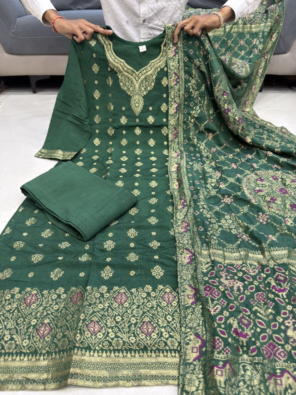 Banarasi Jacquard Suit Set