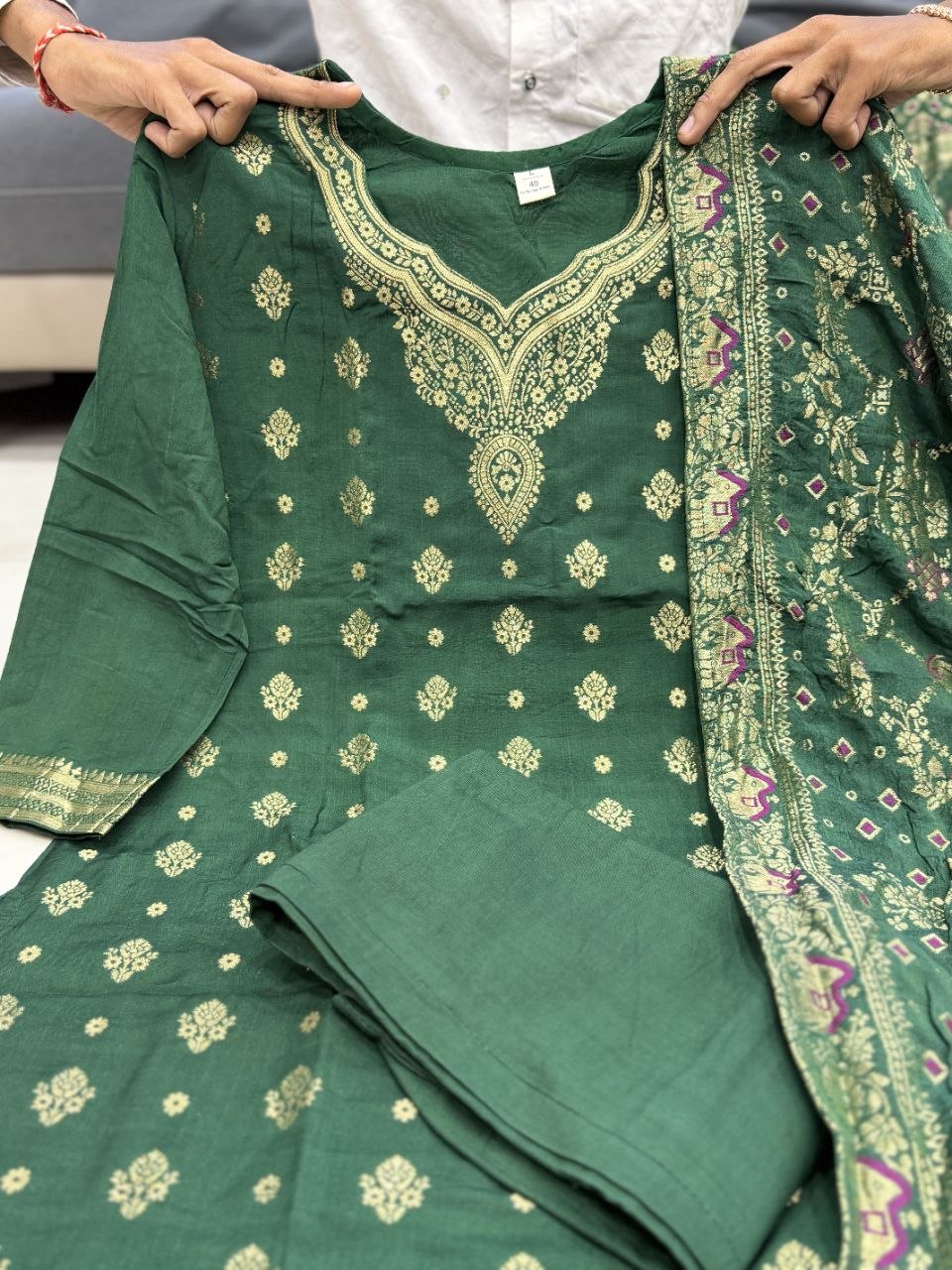 Banarasi Jacquard Suit Set