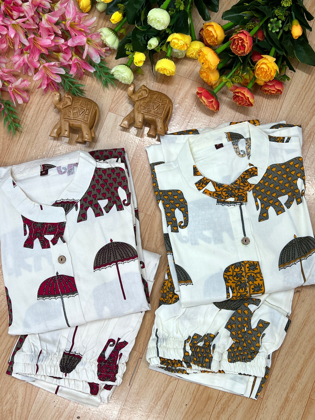Chic Elephant Print Co-Ord Set