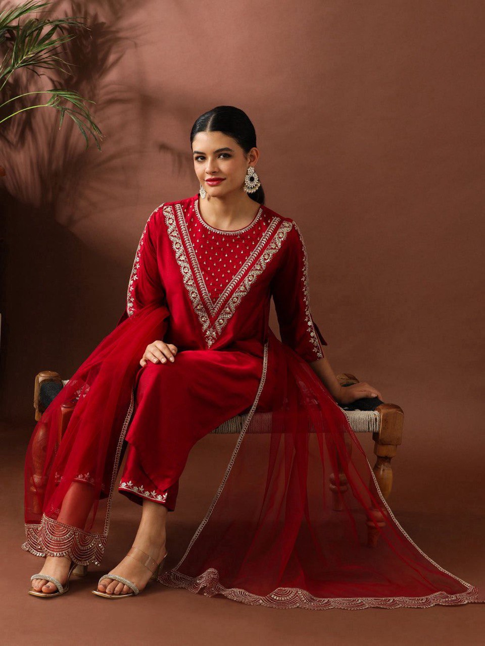 Roman Fabric Beautiful Suit Set