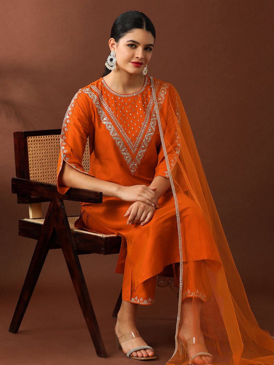 Roman Fabric Beautiful Suit Set