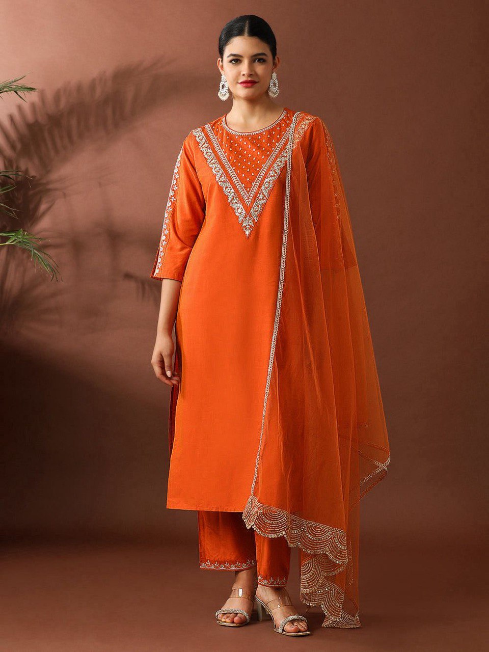 Roman Fabric Beautiful Suit Set