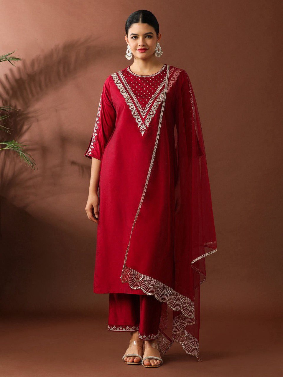 Roman Fabric Beautiful Suit Set