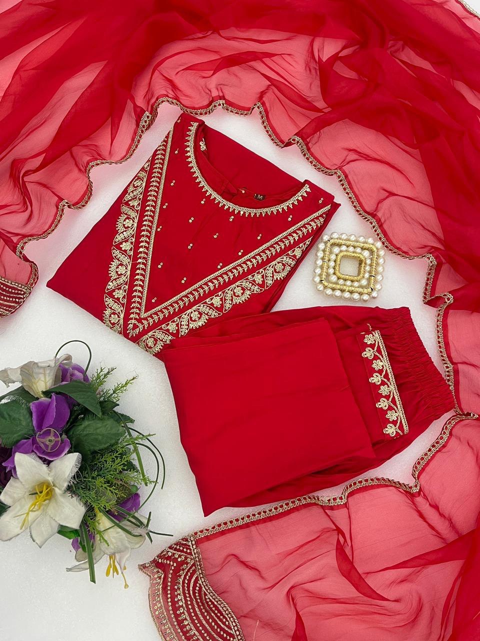 Roman Fabric Beautiful Suit Set
