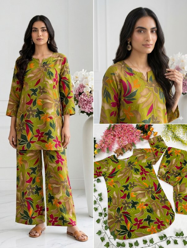 Vibrant Floral Printed Co-Ord Set