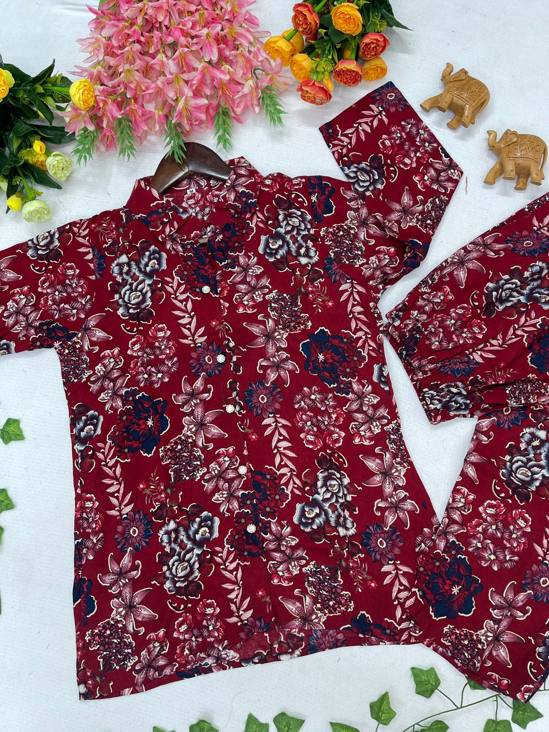Elegant Floral Printed Co-Ord Set
