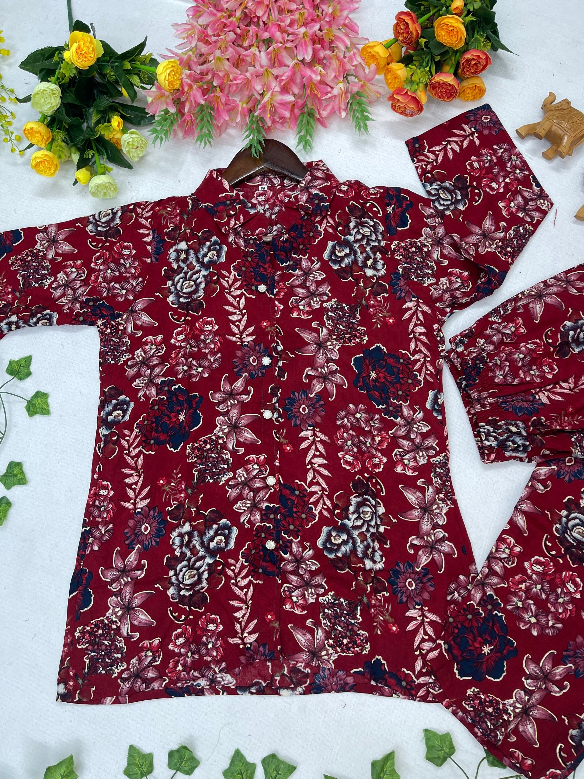 Elegant Floral Printed Co-Ord Set