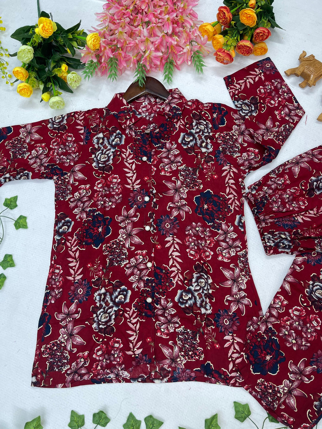 Elegant Floral Printed Co-Ord Set