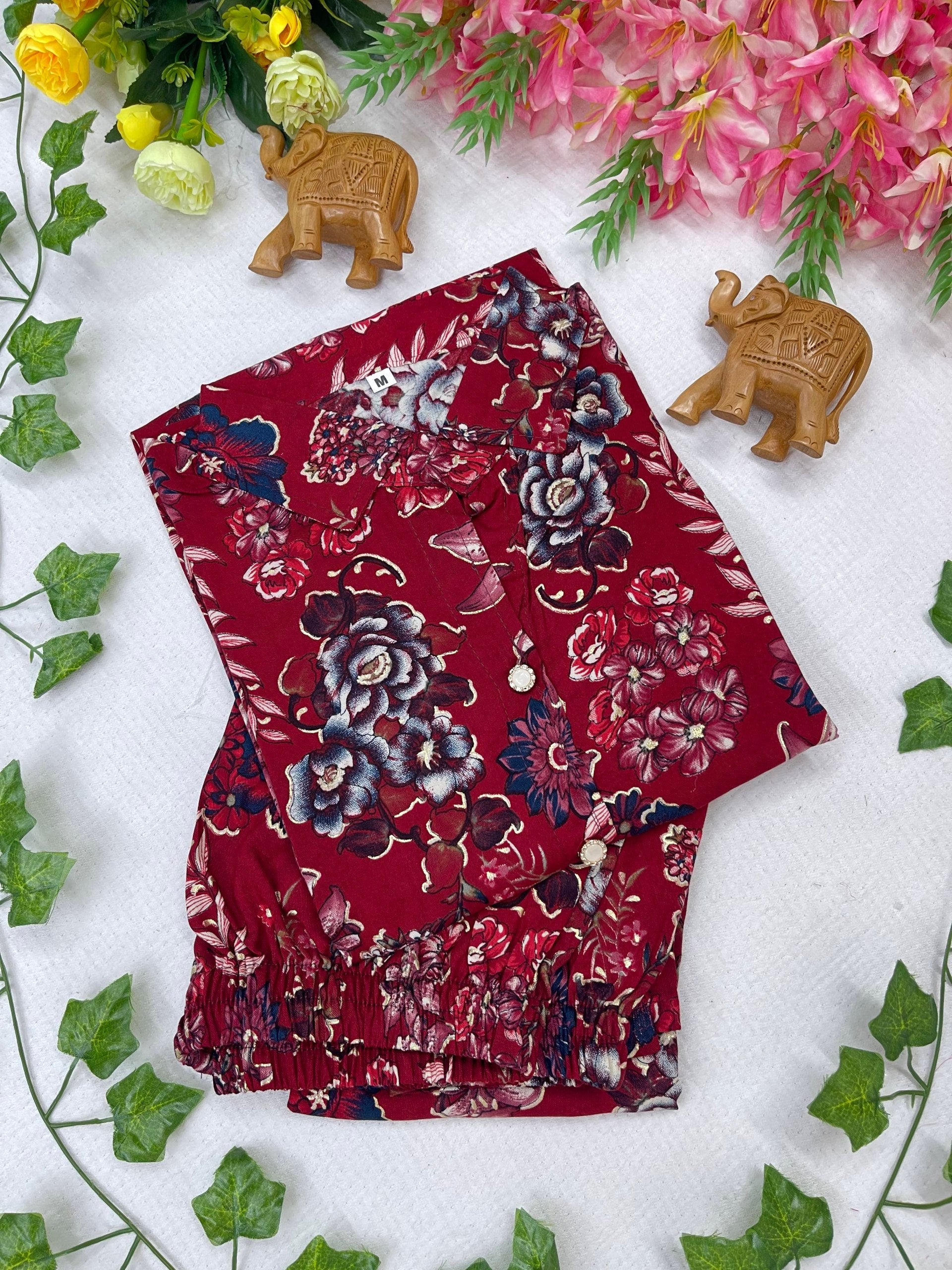 Elegant Floral Printed Co-Ord Set
