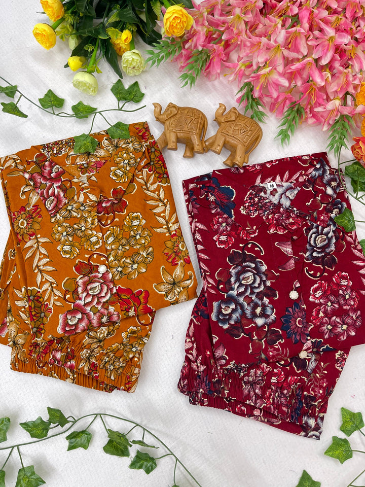 Elegant Floral Printed Co-Ord Set