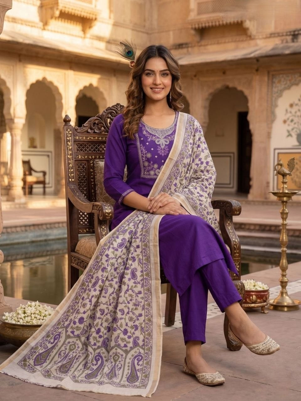 Kurti Pent Dupatta Set