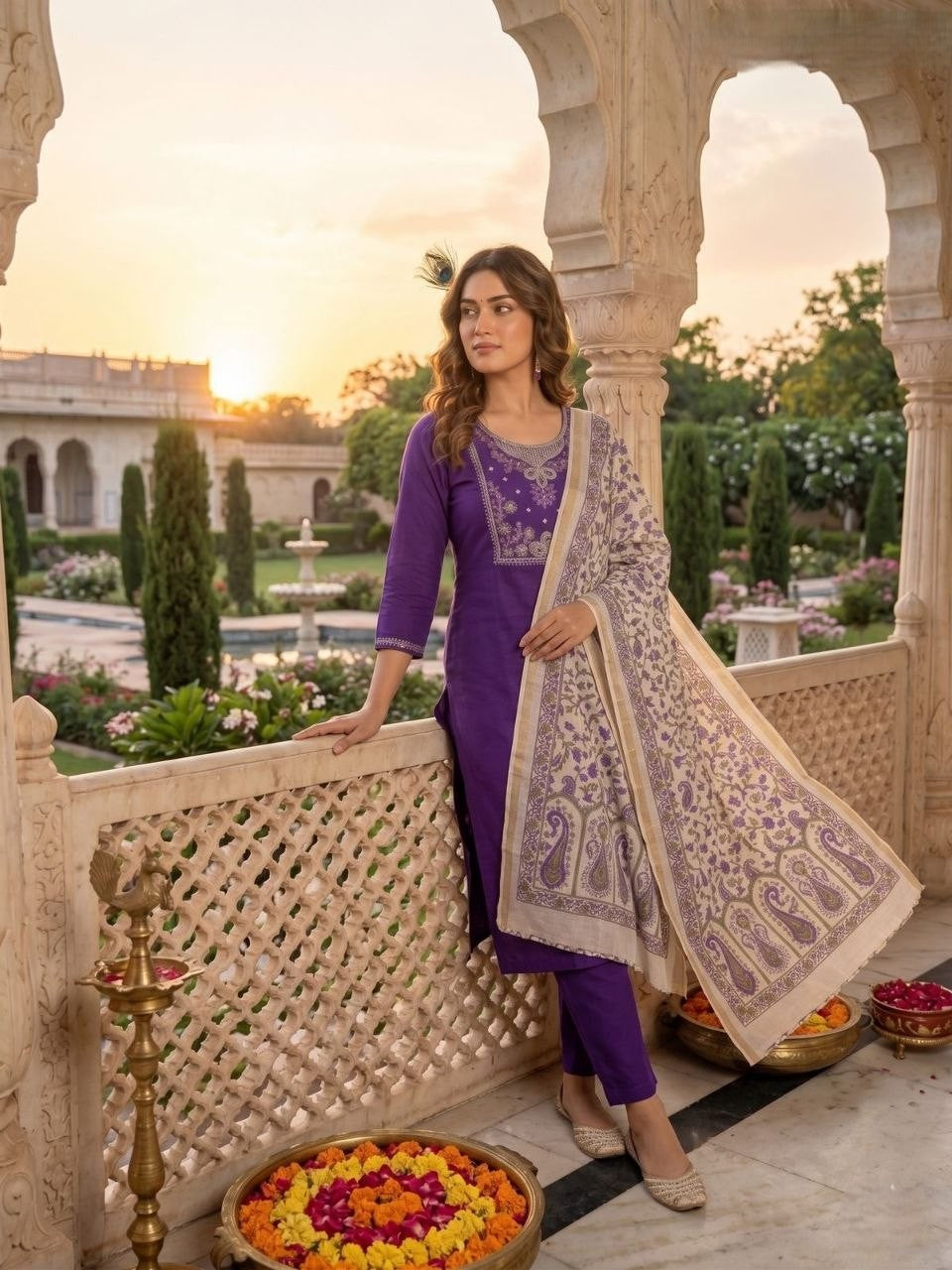 Kurti Pent Dupatta Set