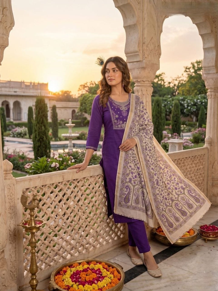 Kurti Pent Dupatta Set