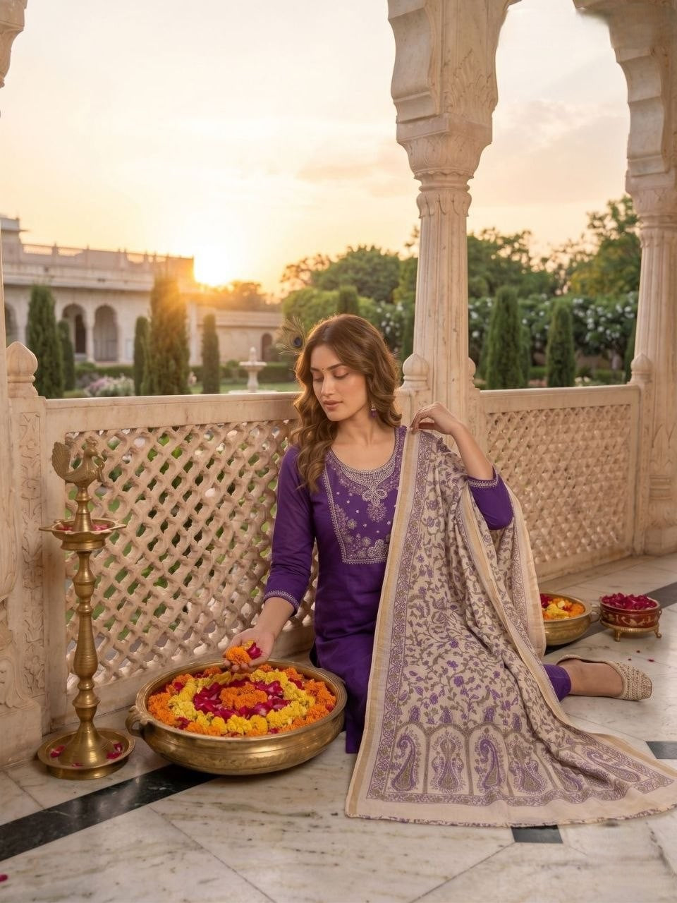 Kurti Pent Dupatta Set