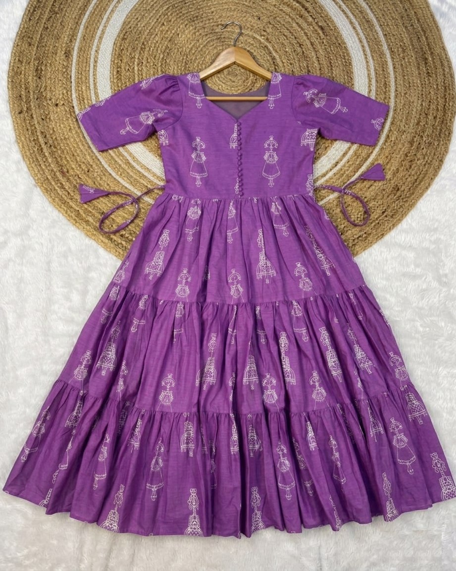 Warli maxi Dress