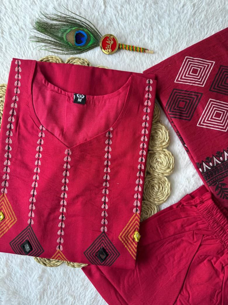 Kurti Pent Dupatta Set