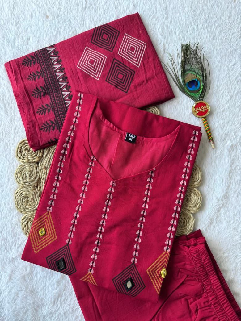 Kurti Pent Dupatta Set