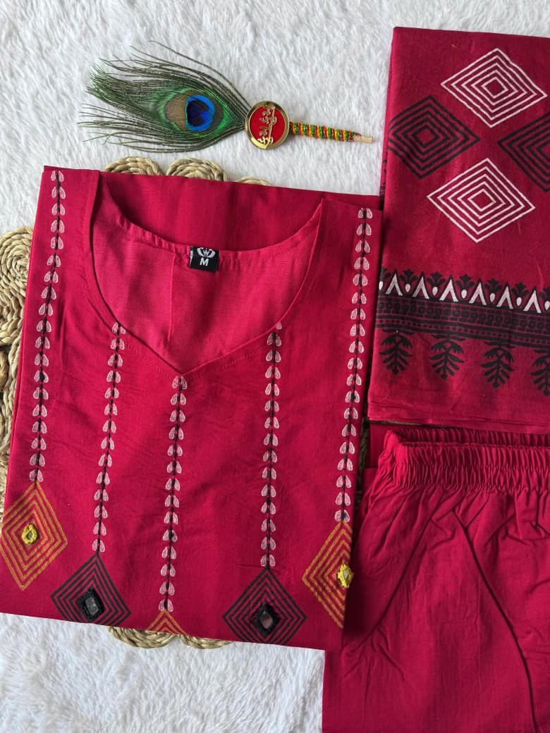 Kurti Pent Dupatta Set